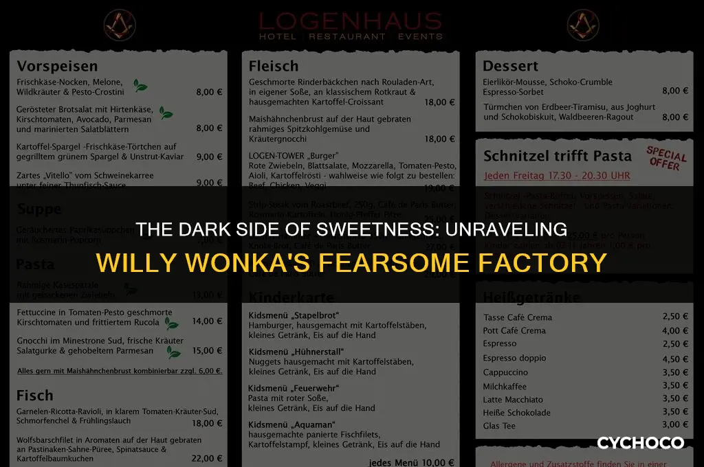 why is willy wonka and the chocolate factory scary