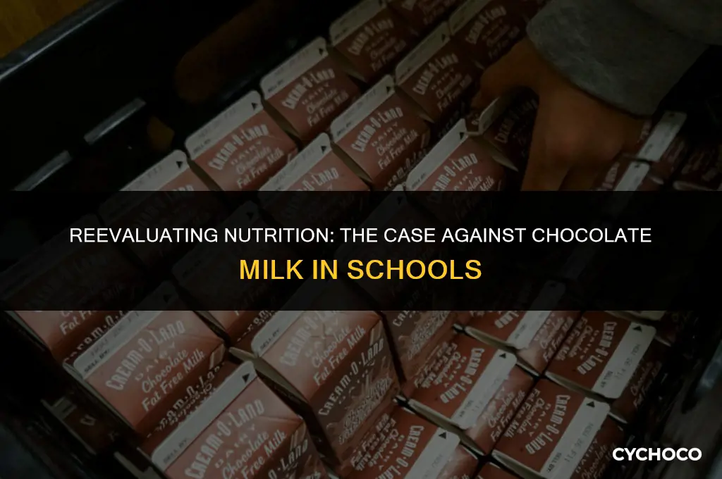 why should chocolate milk not be served in schools