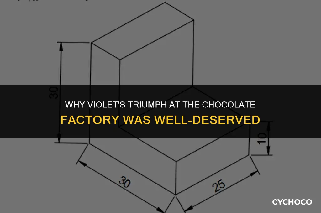 why violet deserved the chocolate factory
