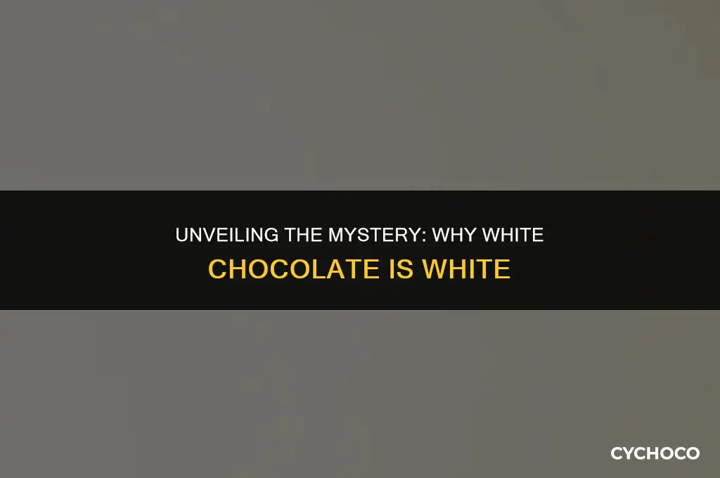 why white chocolate is white